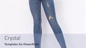  Presentation with black woman - Presentation featuring young-woman-in-white-shirt background and a light blue colored foreground