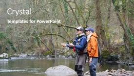  Presentation with fly - PPT layouts featuring young-woman-learning-to-fly background and a gray colored foreground