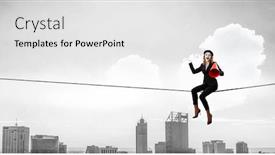  Presentation with mime - Amazing presentation design having young woman mime mixed media backdrop and a white colored foreground