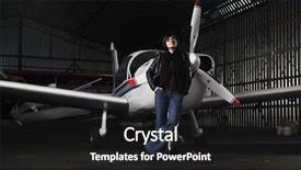  Presentation with old clothes - Audience pleasing presentation theme consisting of young woman model in fashion backdrop and a dark gray colored foreground