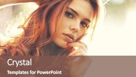  Presentation with soft colors - Theme having young woman outdoors portrait soft background and a tawny brown colored foreground