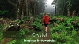  Presentation with tropical forest - Amazing theme having young-woman-photographer-trekking backdrop and a tawny brown colored foreground