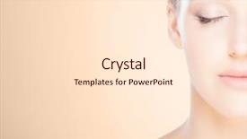  Presentation with plastic surgery - PPT theme consisting of young woman plastic surgery background and a lemonade colored foreground