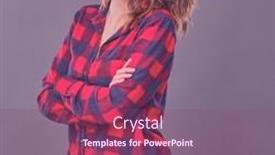  Presentation with kitchen - Amazing presentation theme having young-woman-prepares-pancakes backdrop and a violet colored foreground