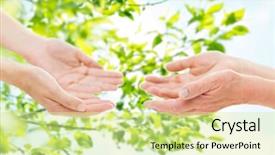  Presentation with senior care - Theme having  background and a  colored foreground