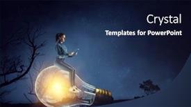  Presentation with reading - PPT layouts featuring young-woman-reading-a-book background and a navy blue colored foreground