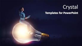  Presentation with reading - Slide deck enhanced with young-woman-reading-a-book background and a wine colored foreground