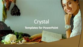  Presentation with cookbook - Amazing PPT layouts having kitchen looking for recipe backdrop and a gray colored foreground