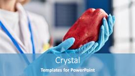  Presentation with pepper - PPT theme having young-woman-scientist-holding-pepper background and a  colored foreground