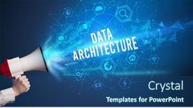  Presentation with technology - Presentation enhanced with young-woman-shouting-in-megaphone background and a ocean colored foreground