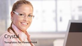  Presentation with sitting posture and computer ergonomics - Presentation featuring young woman sitting at desk background and a lemonade colored foreground