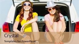  Presentation with youth leadership greenboard young - PPT layouts having young woman sitting in car background and a coral colored foreground