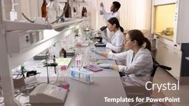  Presentation with young students working in groups - PPT theme having young-woman-sitting-in-wheelchair background and a violet colored foreground