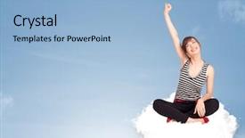  Presentation with cloud - Audience pleasing PPT theme consisting of football - match between two national team backdrop and a gray colored foreground