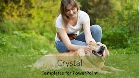  Presentation with next - Amazing PPT layouts having young-woman-squatting-next backdrop and a tawny brown colored foreground