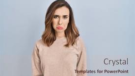  Presentation with woman crying - 