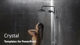  Presentation with black ceramic - Cool new slide deck with the camera over black backdrop and a dark gray colored foreground