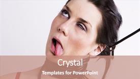  Presentation with rope - Cool new presentation with young woman throttle herself by rope white background backdrop and a coral colored foreground