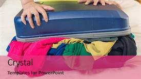  Presentation with close up garlic bulbs - Beautiful theme featuring young woman try to close backdrop and a red colored foreground