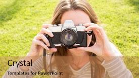 Presentation with antique parchment legal trust - PPT layouts with young woman using her antique background and a  colored foreground