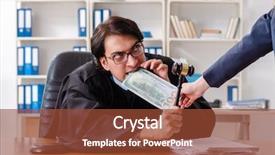  Presentation with law - PPT layouts enhanced with young woman visiting male lawyer background and a tawny brown colored foreground