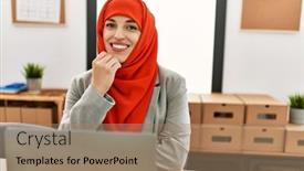  Presentation with arabic woman - 