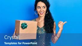  Presentation with traditional - Slide deck enhanced with young-woman-wearing-bindi background and a ocean colored foreground