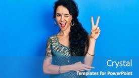  Presentation with traditional - Slides having young-woman-wearing-bindi background and a  colored foreground