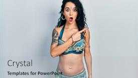  Presentation with traditional - PPT theme enhanced with young-woman-wearing-bindi background and a light gray colored foreground