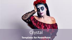  Presentation with mexican day - Cool new theme with young-woman-wearing-mexican-day backdrop and a gray colored foreground