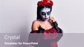  Presentation with mexican day - Audience pleasing theme consisting of young-woman-wearing-mexican-day backdrop and a gray colored foreground