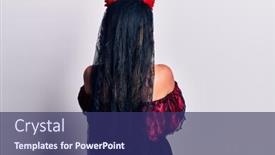  Presentation with mexican day - Beautiful slide deck featuring young-woman-wearing-mexican-day backdrop and a ocean colored foreground