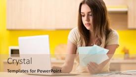  Presentation with budget - PPT theme consisting of  background and a  colored foreground