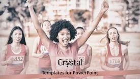  Presentation with breast cancer - Cool new presentation theme with young woman winning breast cancer backdrop and a lemonade colored foreground