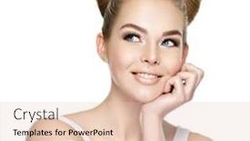  Presentation with creative thinking - Beautiful presentation design featuring young woman with a creative hairstyl thinking girl daydreaming or wondering backdrop and a lemonade colored foreground