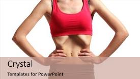  Presentation with anorexia - PPT layouts consisting of young woman with anorexia background and a coral colored foreground