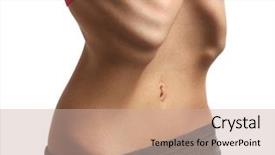  Presentation with anorexia - Slide deck consisting of young woman with anorexia background and a coral colored foreground