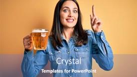  Presentation with blue eyes - Cool new theme with young-woman-with-blue-eyes backdrop and a teal colored foreground