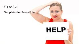  Presentation with helping others two hands woman - Audience pleasing slide set consisting of information data circuit chip link backdrop and a ocean colored foreground