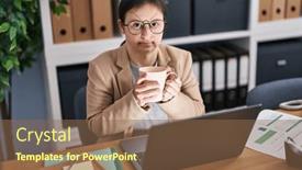  Presentation with down syndrome - Slides consisting of young-woman-with-down-syndrome background and a violet colored foreground