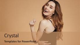  Presentation with jasmine rice brown rice black - Amazing slides having young woman with long brown backdrop and a  colored foreground