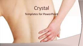  Presentation with back pain - Audience pleasing presentation consisting of young woman with pain backdrop and a lemonade colored foreground