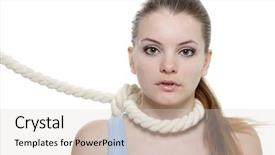  Presentation with woman tied rope sexual - Presentation theme consisting of black signboard on a wall with white tiles 3d rendering background and a light gray colored foreground