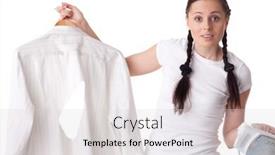  Presentation with housekeeping - PPT layouts consisting of iron on a white background and a light gray colored foreground