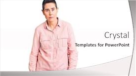  Presentation with hair - Slide deck featuring young-woman-with-short-hair background and a sky blue colored foreground