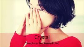  Presentation with woman in pain - Amazing presentation having young woman with sinus pressure backdrop and a red colored foreground