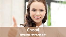  Presentation with lactation young woman breastfeeding - PPT theme consisting of young woman with thumbs background and a coral colored foreground