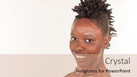  Presentation with lactation young woman breastfeeding - Colorful presentation theme enhanced with young-woman-with-traditional-african backdrop and a coral colored foreground