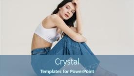  Presentation with vitiligo - Amazing presentation design having young-woman-with-vitiligo-looking backdrop and a ocean colored foreground