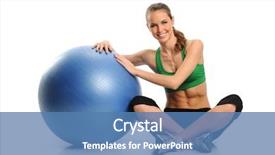  Presentation with gout - PPT theme consisting of young woman working gout background and a teal colored foreground